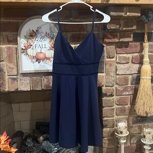 Francesca's Collections Navy Blue Dress